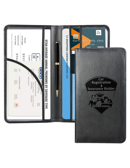 Portafolio de Documentos de Auto CoBak Suvelam - Negro