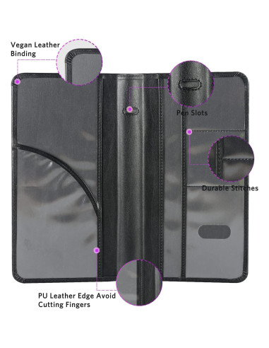 Portafolio de Documentos de Auto CoBak Suvelam - Negro