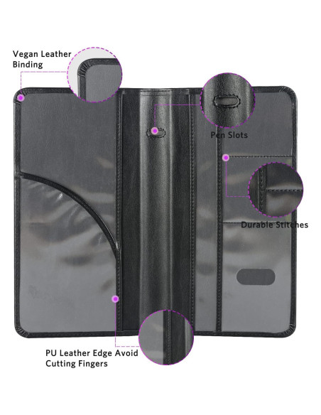 Portafolio de Documentos de Auto CoBak Suvelam - Negro