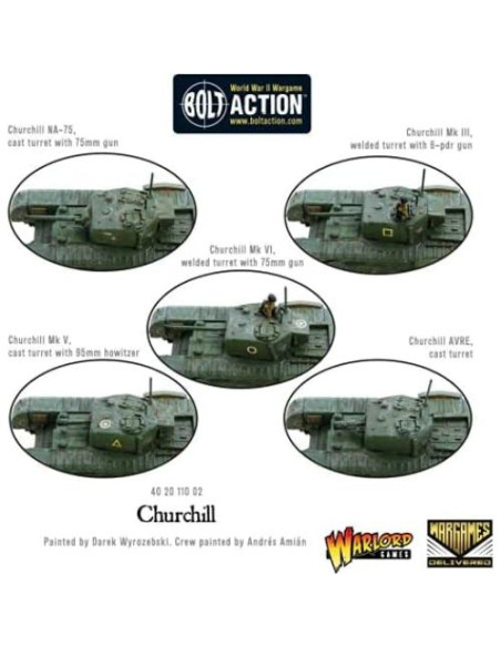 Tanque Churchill Británico Wargames Delivered 28mm Miniaturas