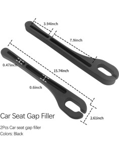 Organizador de Asiento de Coche SSNNUU 2PCS Negro 2