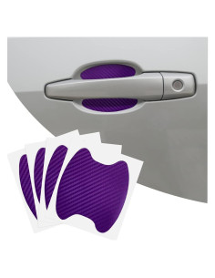 4 Calcomanías de Taza para Manijas de Auto 8sanlione Púrpura