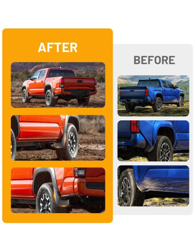 Guardabarros LINGHANG para Toyota Tacoma 2024 2025 4PCS