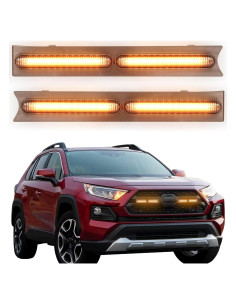 Luces de Parrilla LED CFDSDE para Toyota RAV4 2019-2024 Ámbar