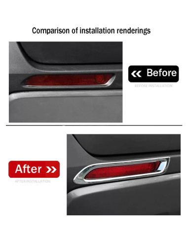 Cubierta Reflector Trasero Toyota RAV4 2019-2024 KELEIMAI 2 Pcs