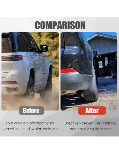 Guardabarros KEAIDAP para Toyota Camry LE XLE 2025 - 4 Piezas