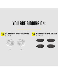 Kit de Frenos Hart Delanteros Cerámicos para Toyota 2003-2021 2