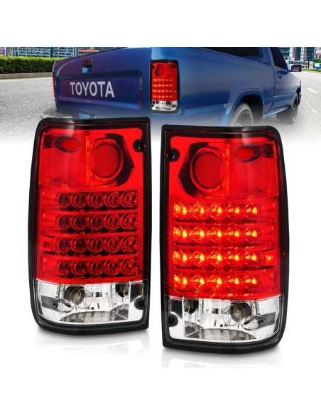 Luces Traseras LED Rojas AmeriLite para Toyota Pickup 89-95