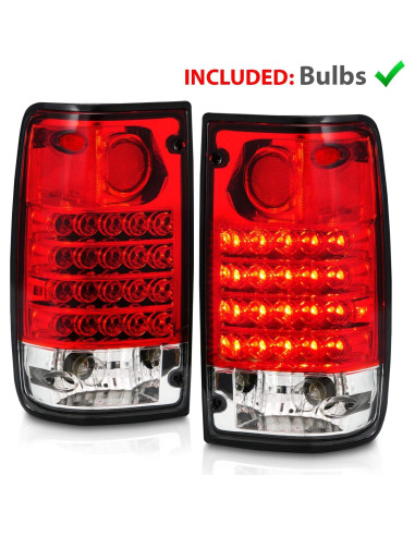 Luces Traseras LED Rojas AmeriLite para Toyota Pickup 89-95