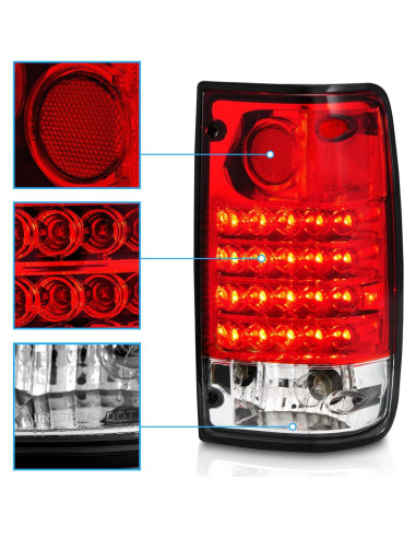 Luces Traseras LED Rojas AmeriLite para Toyota Pickup 89-95