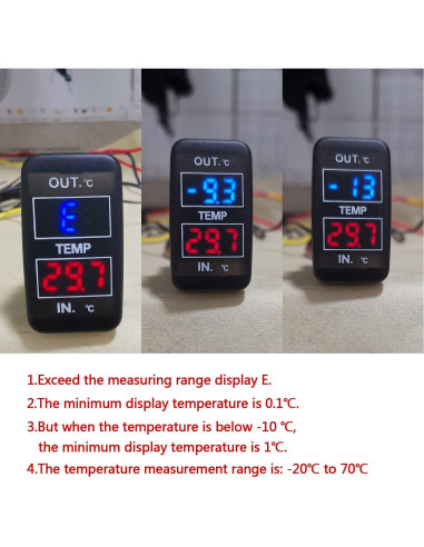 Termómetro Digital Doble para Toyota Timloon TNW-1