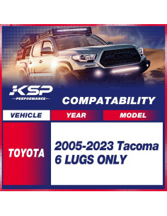 KSP Kits de Elevación Completa para Tacoma 2005-2023 3F+2R 2