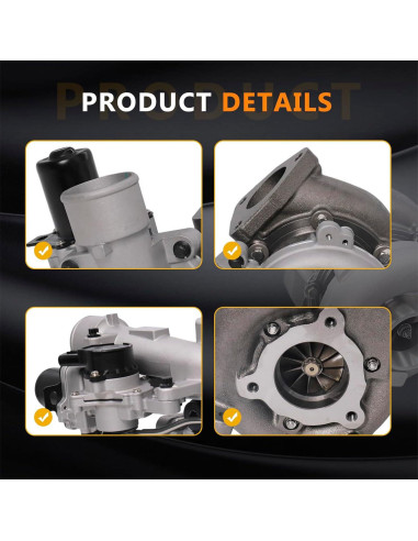 Turbo Cargador TOPAZ 1KD-FTV 3.0L para Toyota Hilux