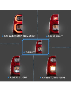 Luces Traseras LED VLAND para Toyota Hilux 2015-2020 2