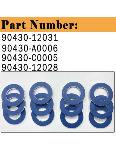 12 Juntas de Drenaje de Aceite Danbojit para Toyota
