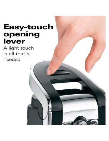 Abrelatas Eléctrico Hamilton Beach Smooth Touch 165W Negro y Cromo