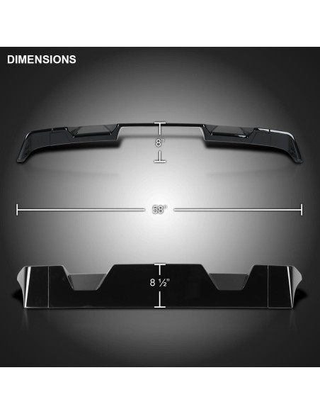 Spoiler de Techo ABS Negro Brillante para Toyota Tundra 2014-2021