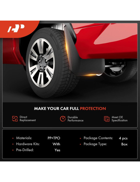 Juego de Guardabarros A-Premium para Toyota Hilux 2005-2014