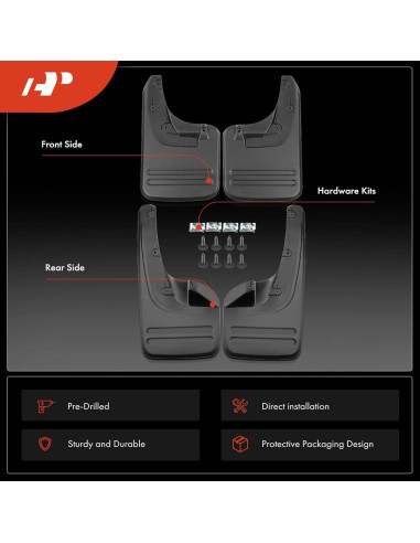 Juego de Guardabarros A-Premium para Toyota Hilux 2005-2014