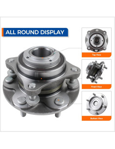 Ensamblaje Rodamiento Cubo Rueda Delantera 2WD MACEL 515040 2