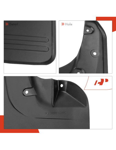 Juego de Guardabarros A-Premium para Toyota Hilux 2005-2014