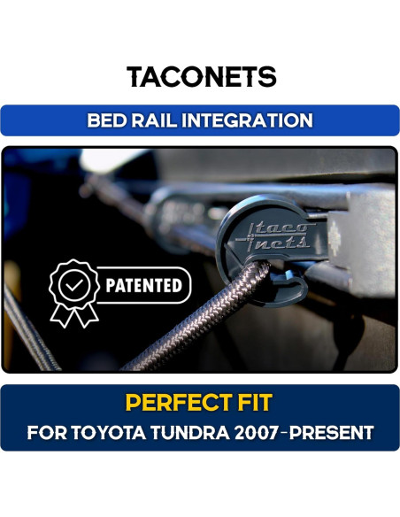 Red de Carga Bungee TacoNets para Toyota Tundra 2007-2024