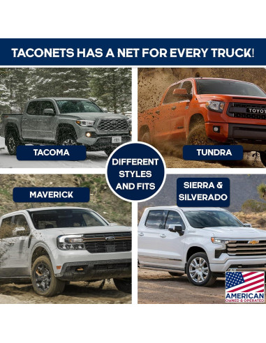 Red de Carga Bungee TacoNets para Toyota Tundra 2007-2024