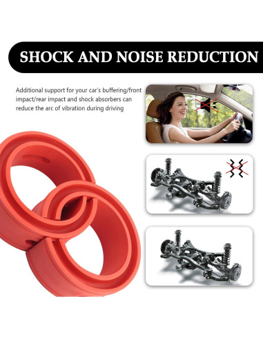 2 Espaciadores de Resorte de Bobina Salior 16.48 cm Goma