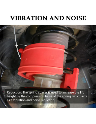 2 Espaciadores de Resorte de Bobina Salior 16.48 cm Goma