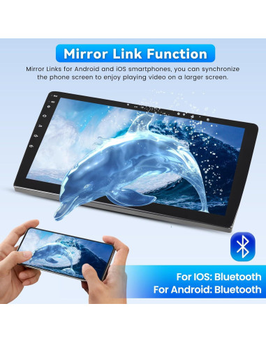 Estéreo de Coche Roinvou para Toyota Hilux 2015-2020 10.1"