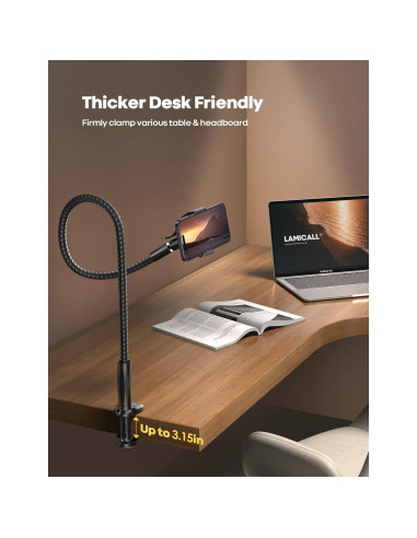 Soporte para Teléfono Lamicall GP05-B con Brazo Flexible 97cm