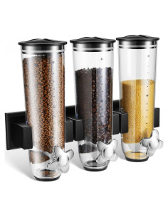 Dispensador de Alimentos Secos Umigy Triple Montado en Pared 39 oz