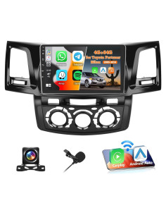 Estéreo Android 9'' Fuluku para Toyota Hilux 2005-2014 4+64GB