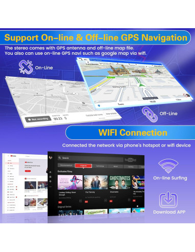 Estéreo Android 9'' Fuluku para Toyota Hilux 2005-2014 4+64GB