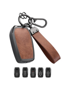 Cubierta de llavero Toyota Qunzes METFORDB Marrón 2019-2025