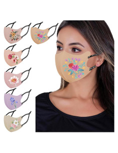 Mascarillas Faciales Reutilizables OMG Decor 6 Piezas Seda Fría