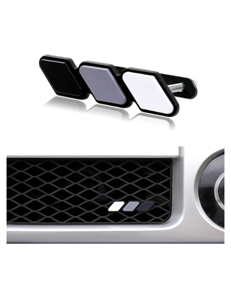 Insignia Decorativa Rejilla Coche Gseigvee Tricolor 11.94x2.49cm