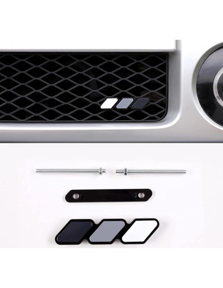 Insignia Decorativa Rejilla Coche Gseigvee Tricolor 11.94x2.49cm