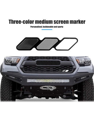 Insignia Decorativa Rejilla Coche Gseigvee Tricolor 11.94x2.49cm