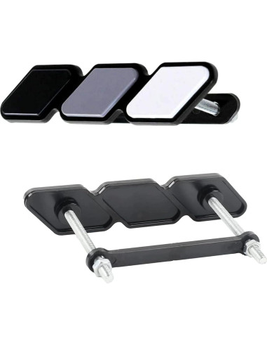 Insignia Decorativa Rejilla Coche Gseigvee Tricolor 11.94x2.49cm