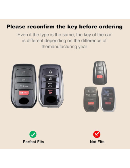 Cubierta de llavero Toyota TPU Plata Rosa 2019-2024 Cubierta de llavero Toyota TPU Plata Rosa 2019-2024