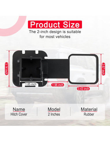 Cubierta de Enganche de Remolque UYYE 5 cm Goma Bandera