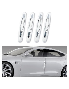4 Protectores de Bordes de Puerta Carleef Blanco Universal