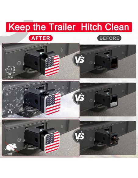 Cubierta de Enganche de Remolque UYYE 5 cm Goma Bandera