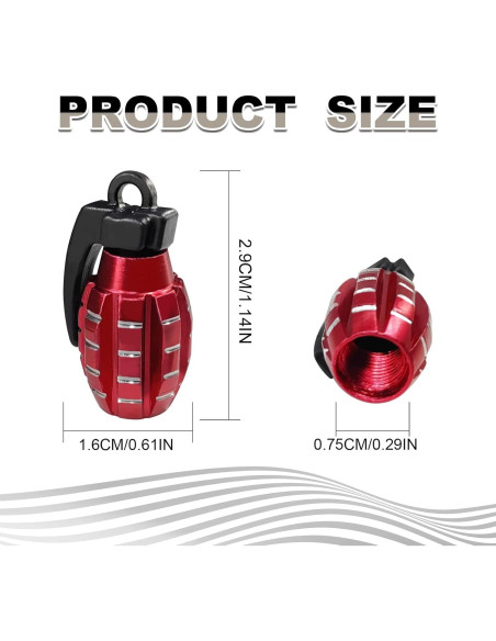 Tapa de Válvula de Neumático RBOKO 4 Piezas Aluminio Rosa