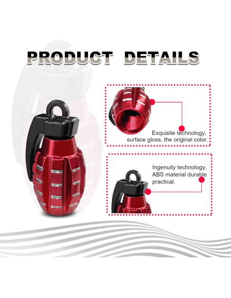 Tapa de Válvula de Neumático RBOKO 4 Piezas Aluminio Rosa