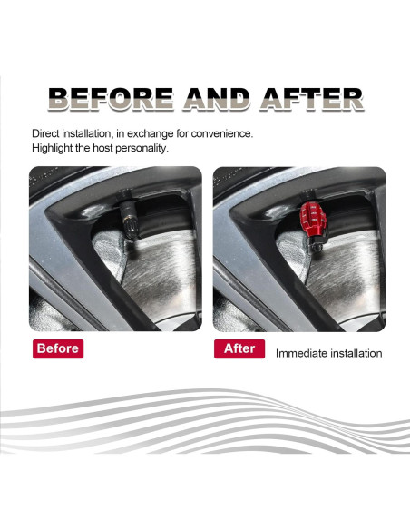 Tapa de Válvula de Neumático RBOKO 4 Piezas Aluminio Rosa