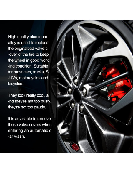 Tapa de Válvula de Neumático RBOKO 4 Piezas Aluminio Rosa