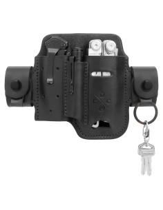 Funda Organizador de Cuero EDC 1791 para Multiherramienta Negra