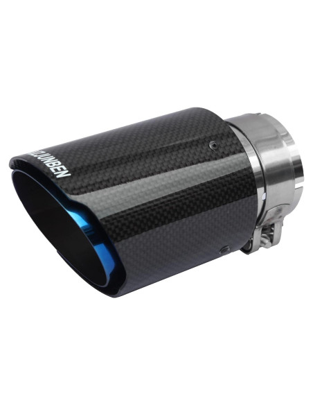 Punta de Escape Fibra de Carbono FAIZJUNBEN 6.5" 63mm